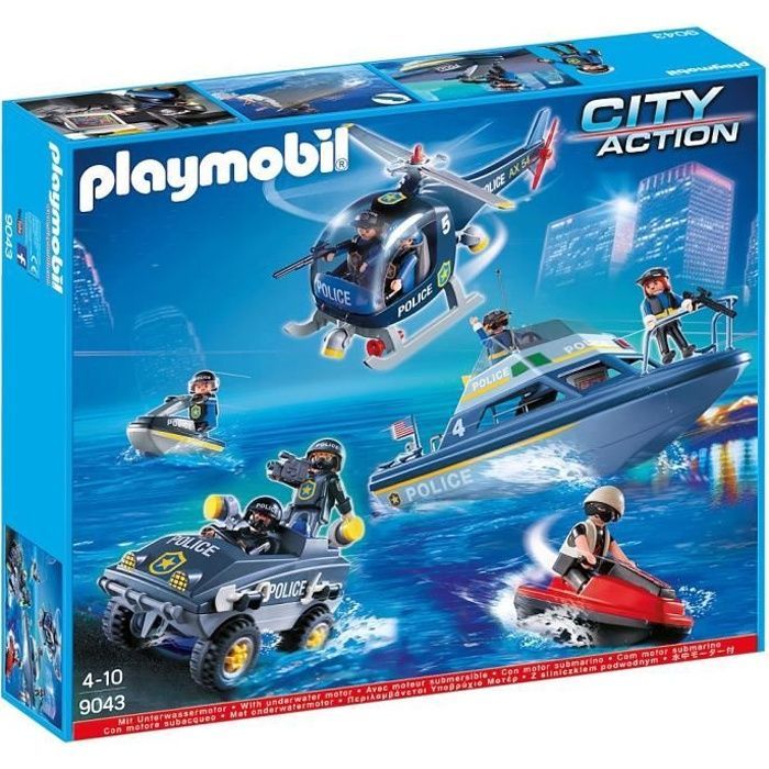 Playmobil - Set de Police - SWAT Véhicules des Forces Spéciales de Police - 114 pièces - A partir de 4 ans