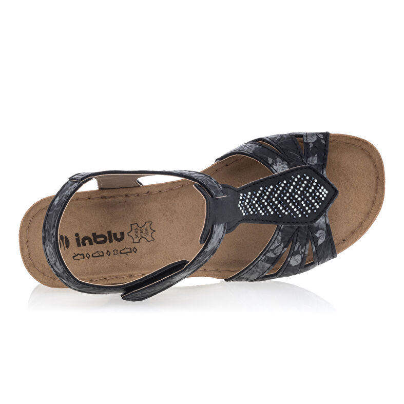 Sandalias negras para mujer / Zapatos de punta abierta