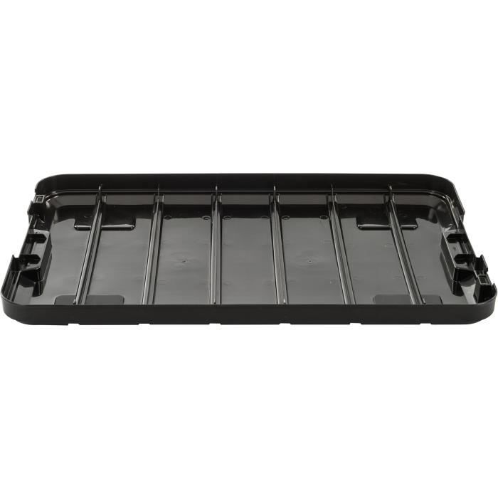 IRIS OHYAMA Juego de 3 cajas de almacenamiento DIY - Store It All - 60 L - Negro y rojo - 59 x 39,5 x 35,5 cm