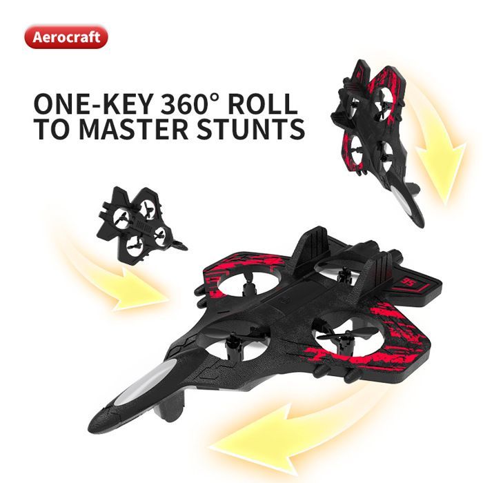 Remote Control Drone Toy for Children, Quadcopter, Stunt Plane, Shockproof and Drop Resistant