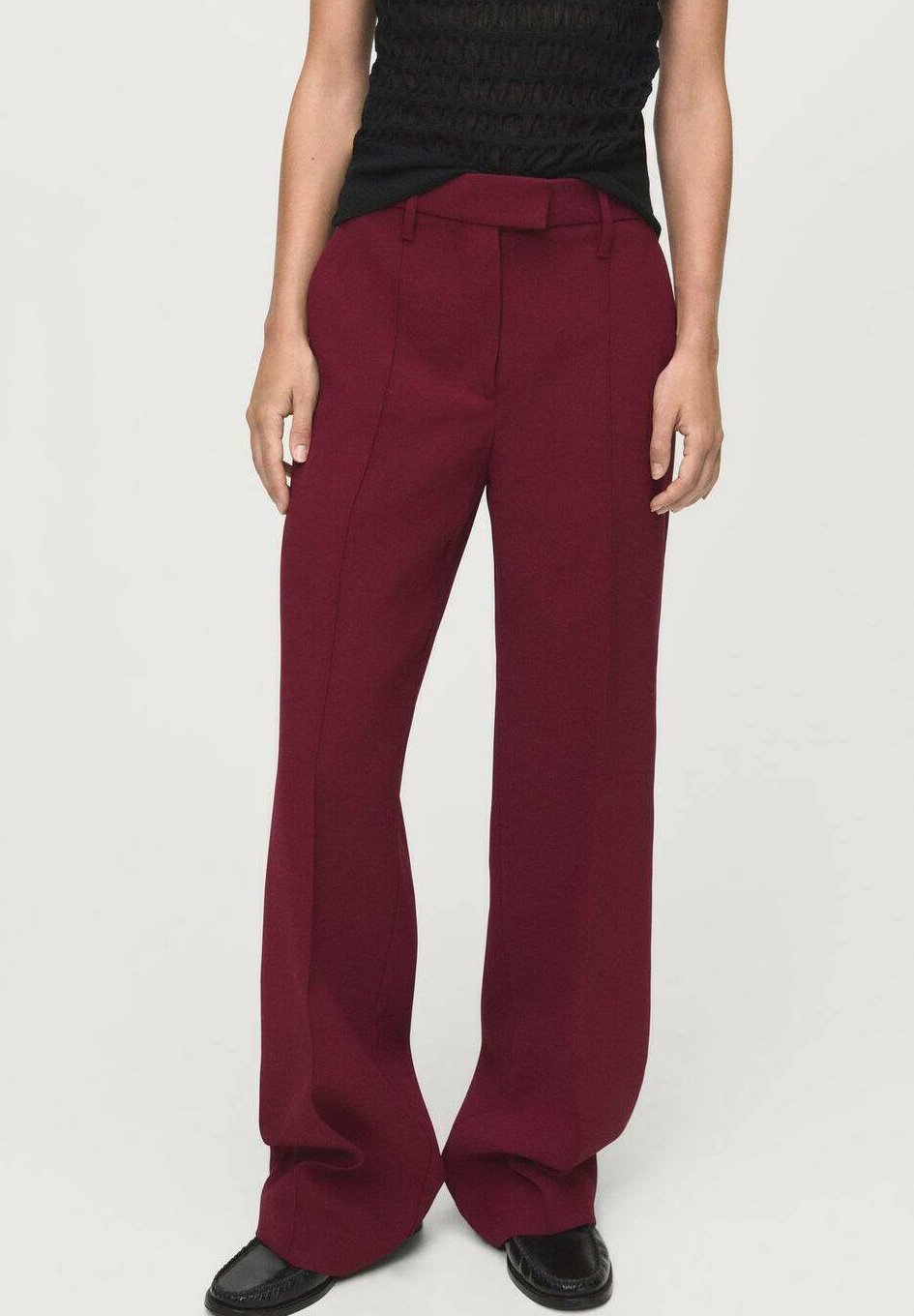 Mango Broek - bordeaux
