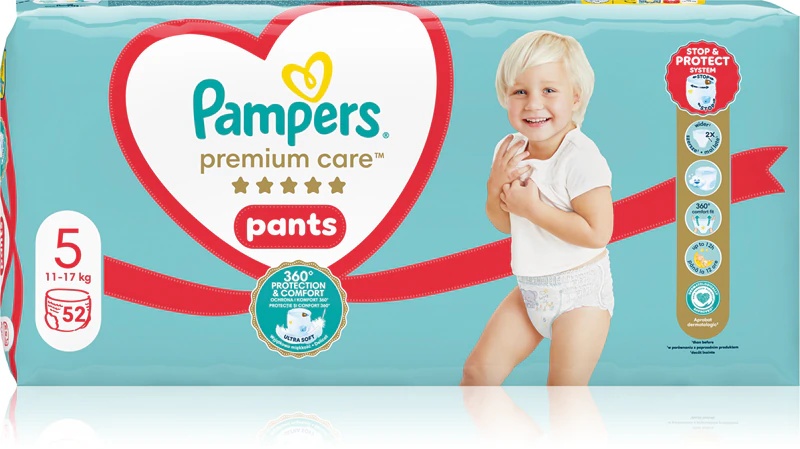 Pampers Premium Care Pants plenice za enkratno uporabo, velikost 5