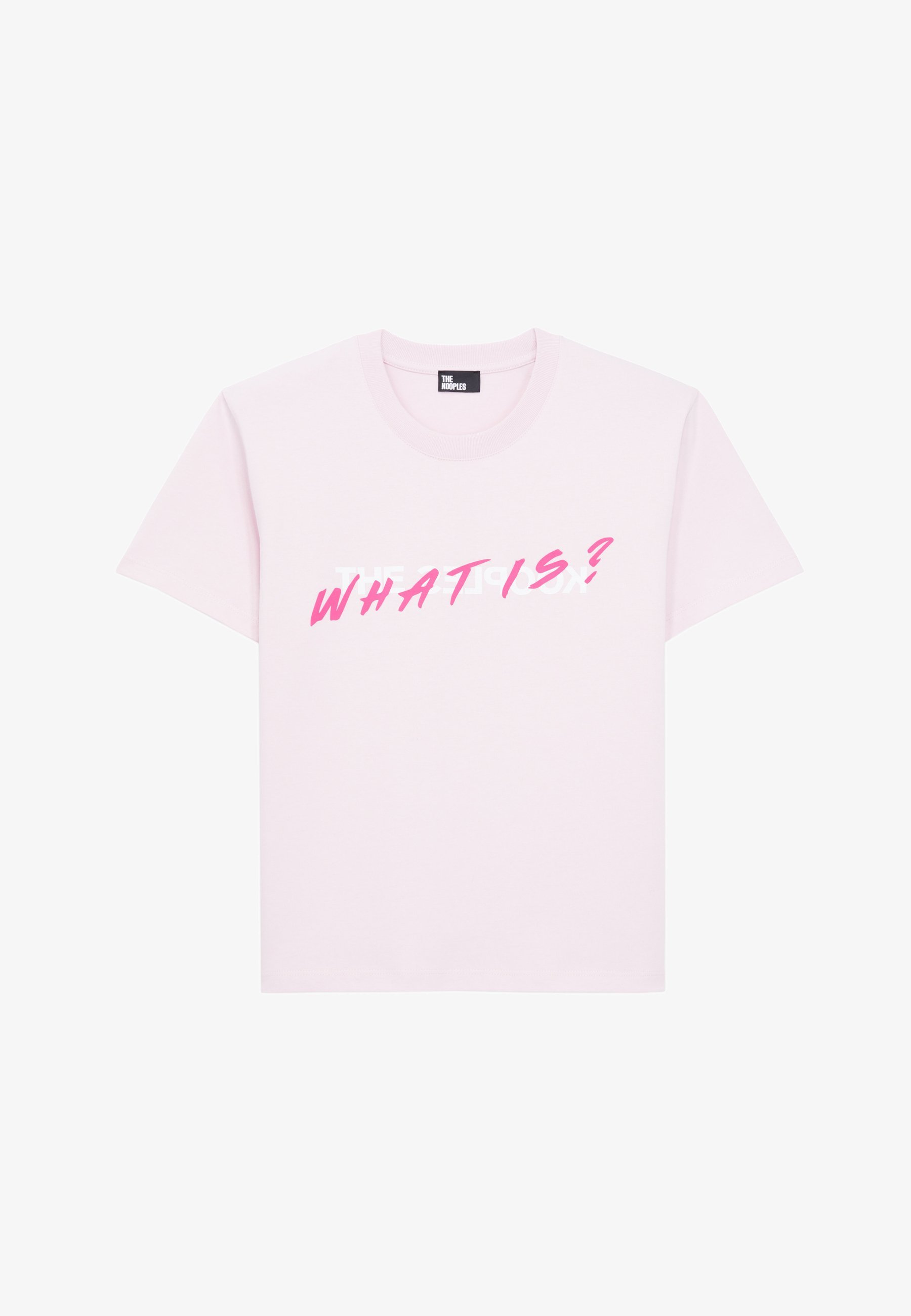 The Kooples WHAT IS MANCHES COURTES - Bedrucktes T-Shirt - Hellrosa