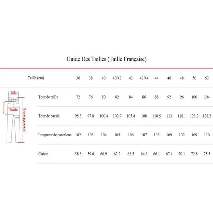 Pantalones vaqueros rectos elásticos para hombre - INSFITY - Cintura alta - Efecto desgastado - Azul oscuro