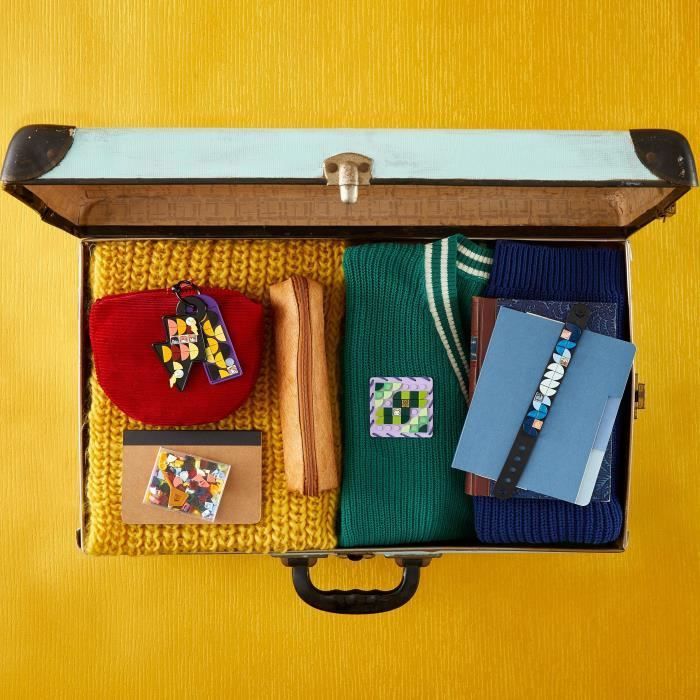 LEGO® DOTS - Ensemble d’Accessoires Poudlard - Harry Potter - 4 supports à personnaliser - 225 tuiles décorées