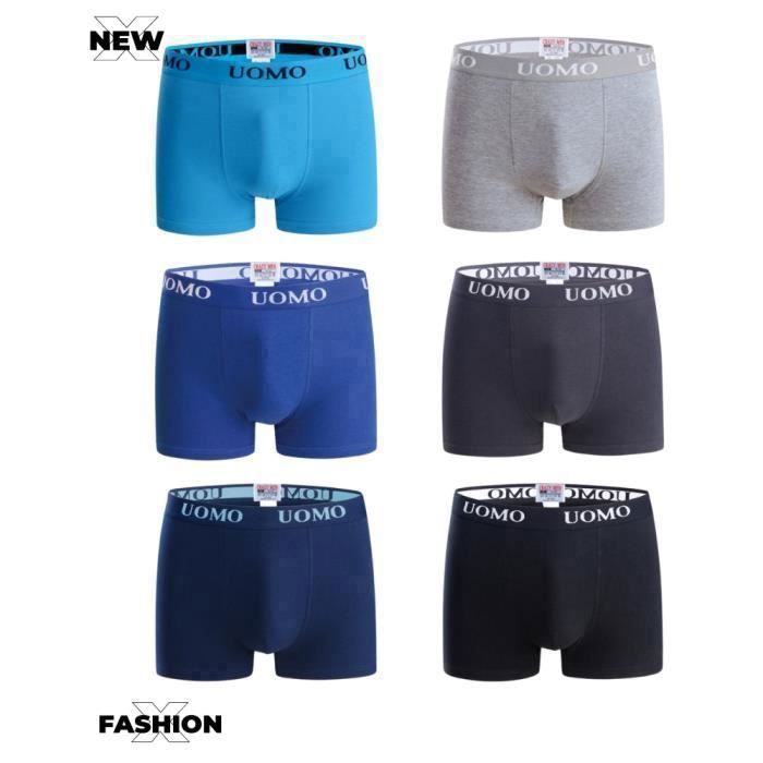 Cuecas boxer para meninos - UOMO - Pacote com 4 - 95% Algodão - 5% Elastano - Multicoloridas