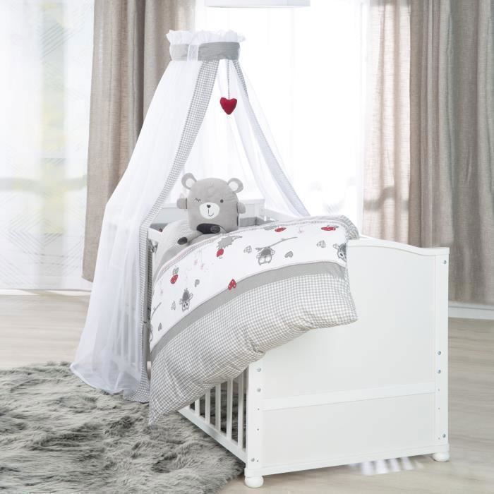 Berço conversível para bebê - 70 x 140 cm - ROBA - ADAM ET EULE - Com acessórios - Branco