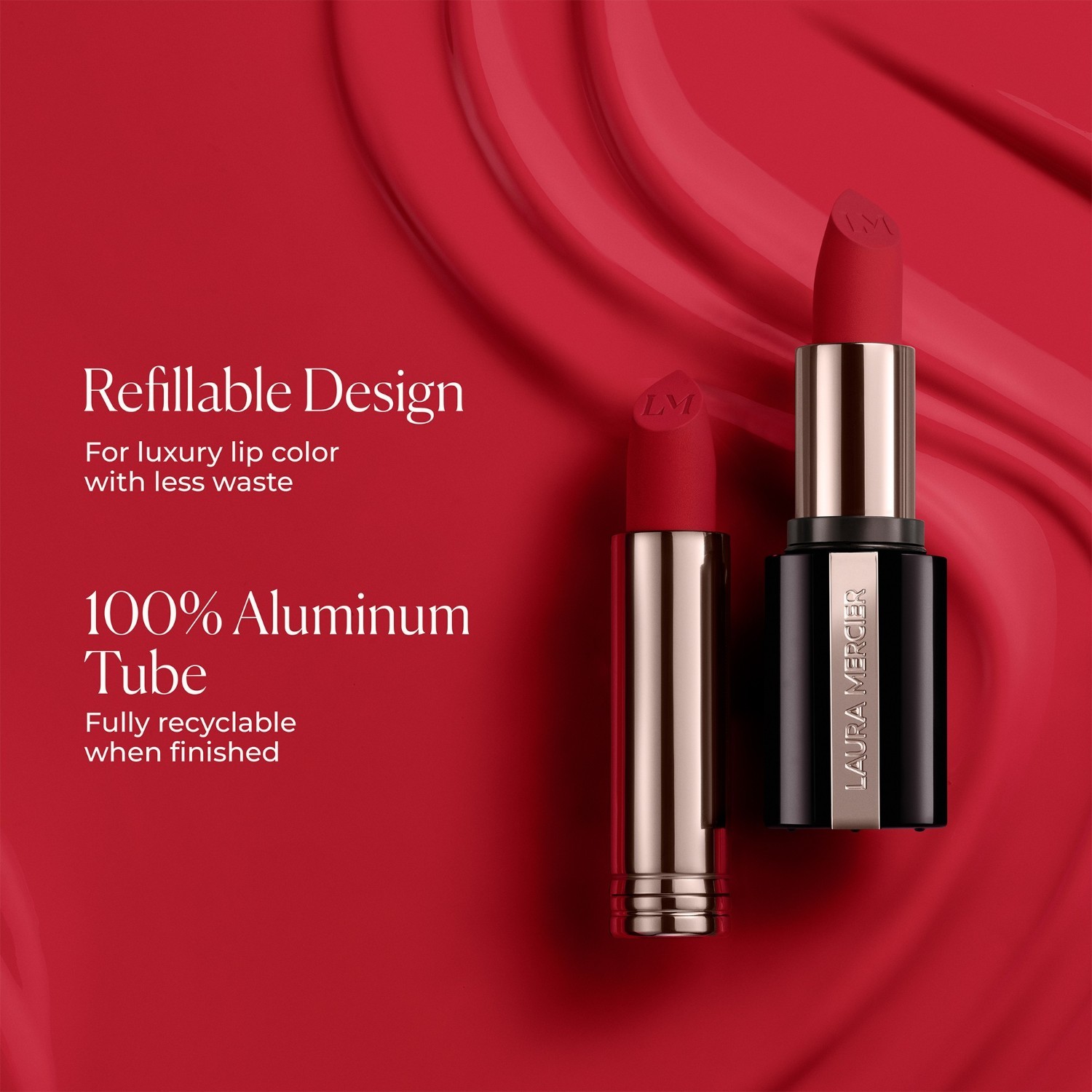 Matný rúž Laura Mercier Lippenstift Caviar Smoothing Matte - 3,8 g
