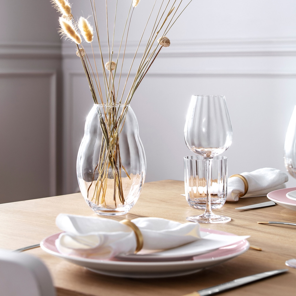 Verres à vin blanc Villeroy & Boch en verre, lot de 4, Rose Garden - 1 pièce
