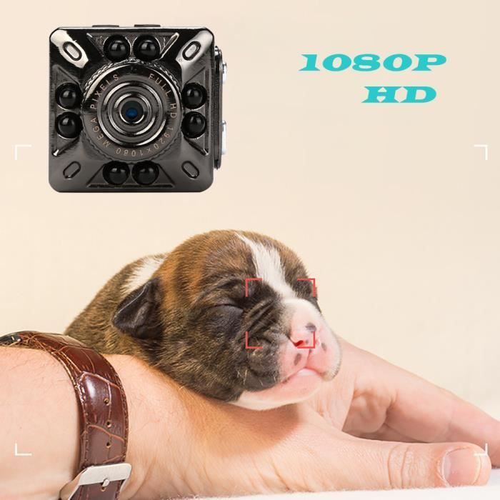 Caméscope SQ10 Full HD 1080P Mini voiture DV DVR avec vision nocturne IR - Noir