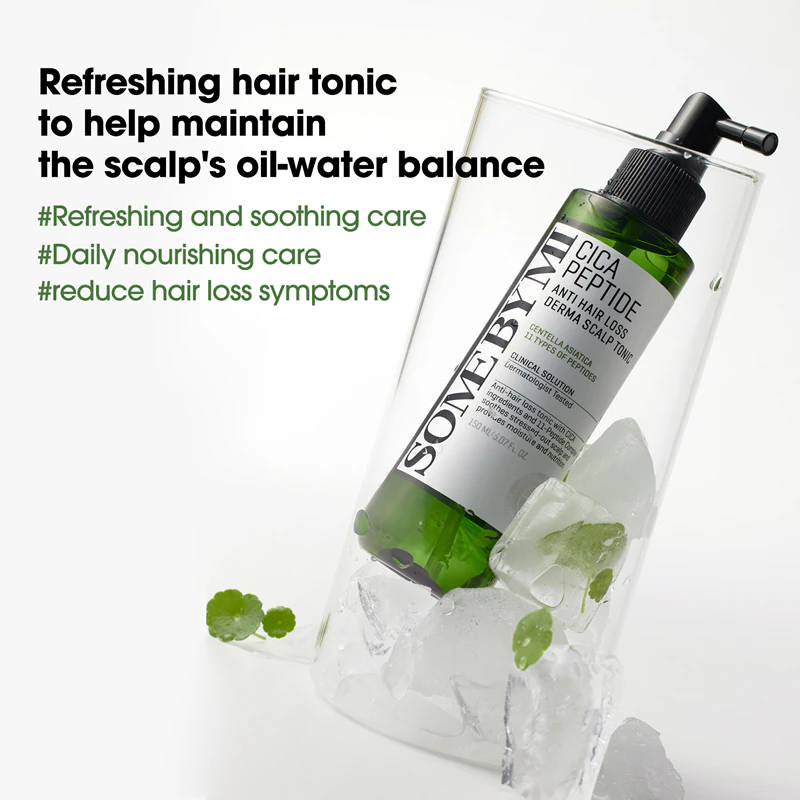 Hydratačné a vyživujúce tonikum Some By Mi Cica Peptide Derma Scalp Tonic proti vypadávaniu vlasov