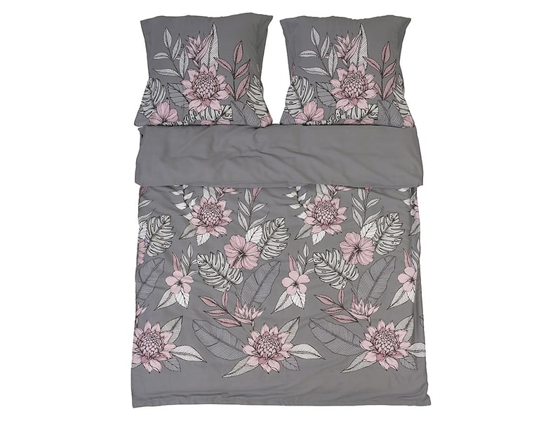 Komplet pościeli Blomster bawełna 200x220 cm   2x70x80 cm