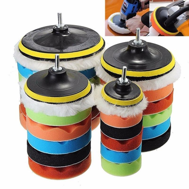 3/4/5 Zoll 8-teiliges Autopoliermaschinen-Set mit groben Polierpads, Polierschwämmen und Polierscheiben zum Wachsen, Polieren und Polieren von Bohrmaschinen und Felgen. Entfernt Kratzer.