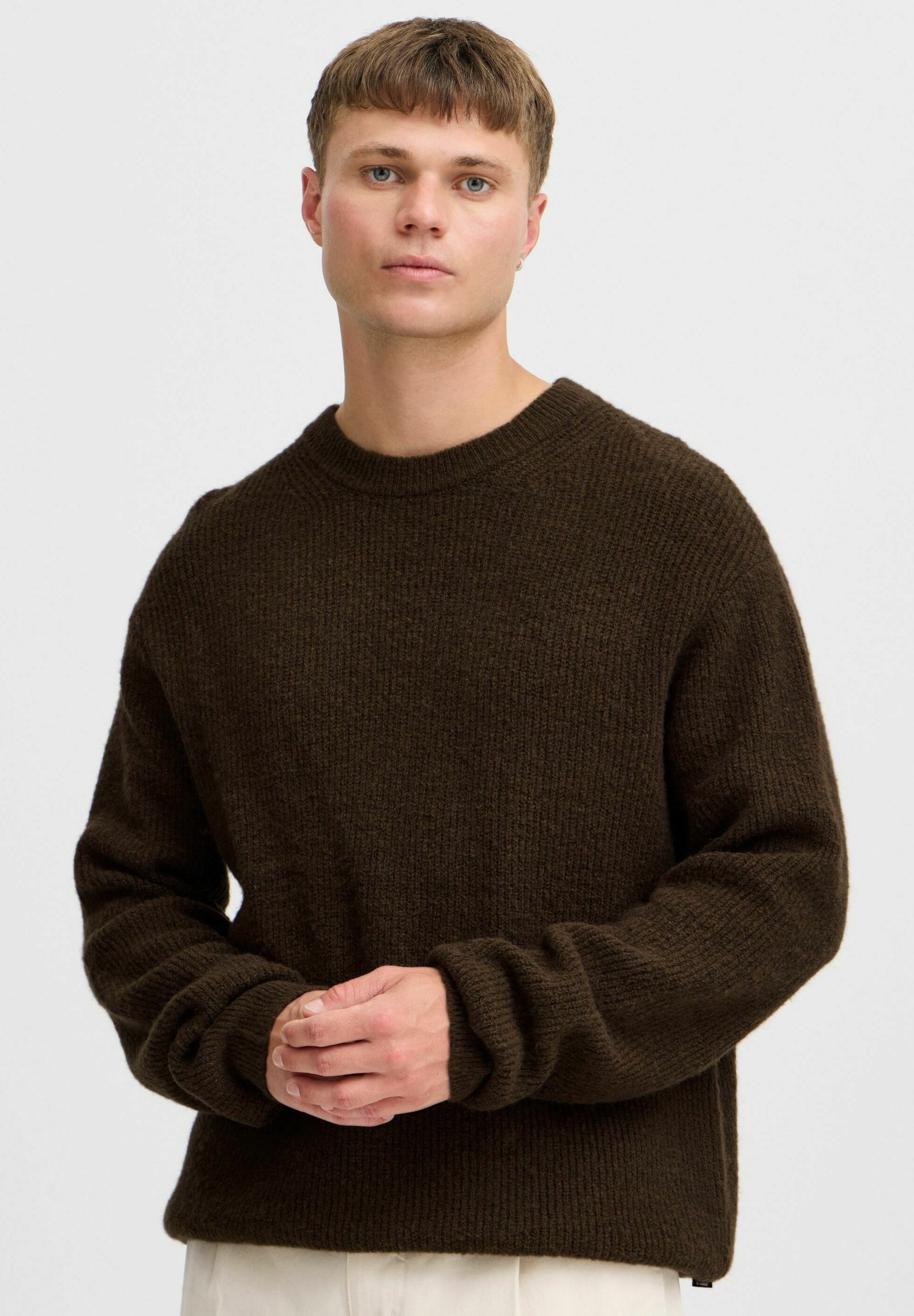 Solid SDMACK - Sweter - łupkowo-czarny