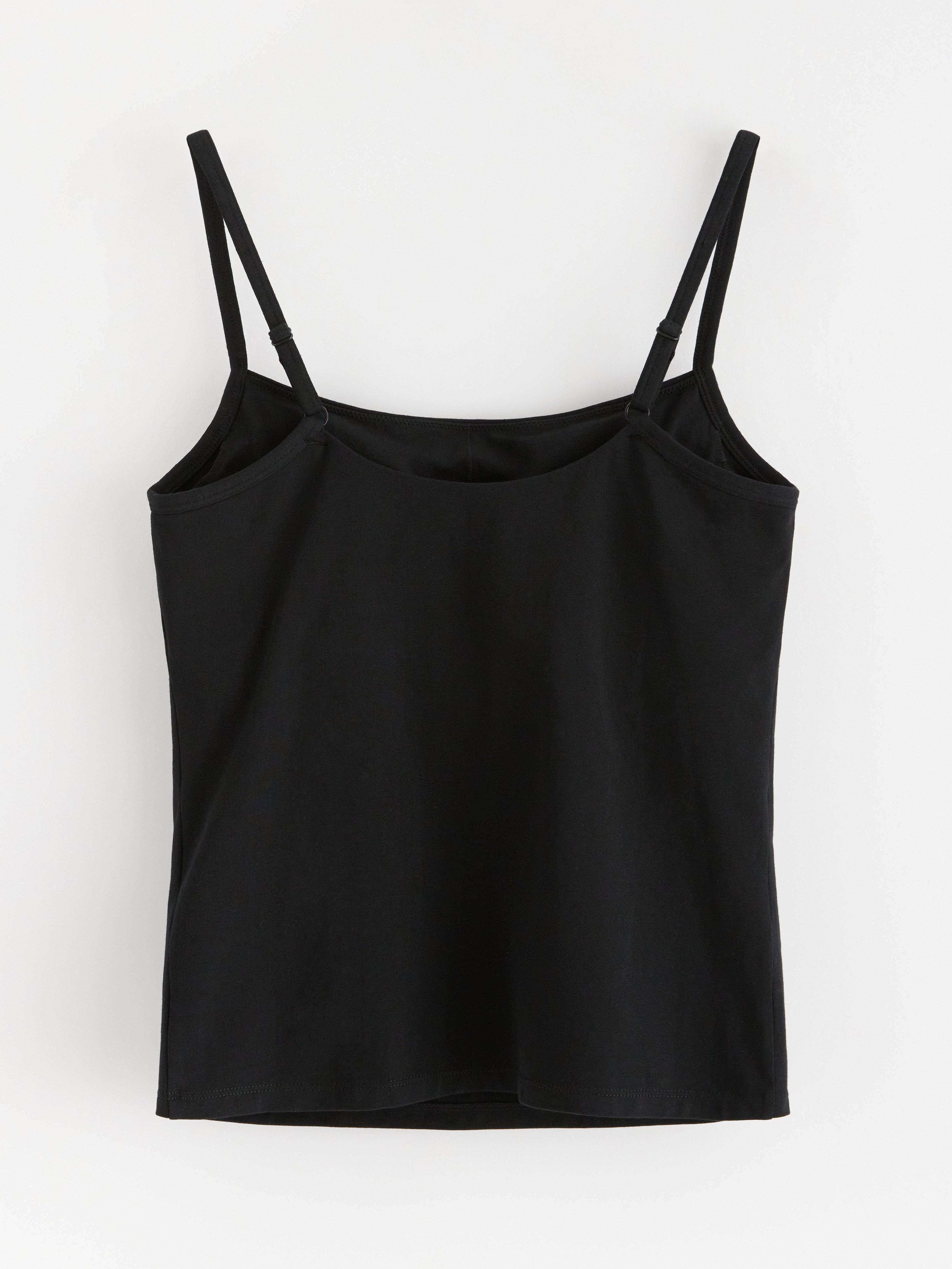 Débardeur noir avec soutien-gorge intégré