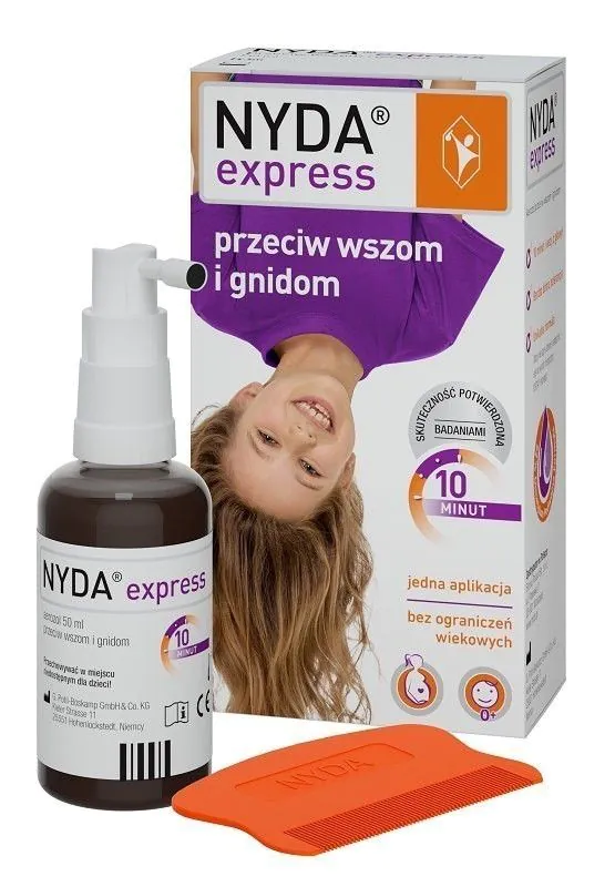 Nyda Express, Aerozol przeciw wszom i gnidom, Dla dzieci i dorosłych
