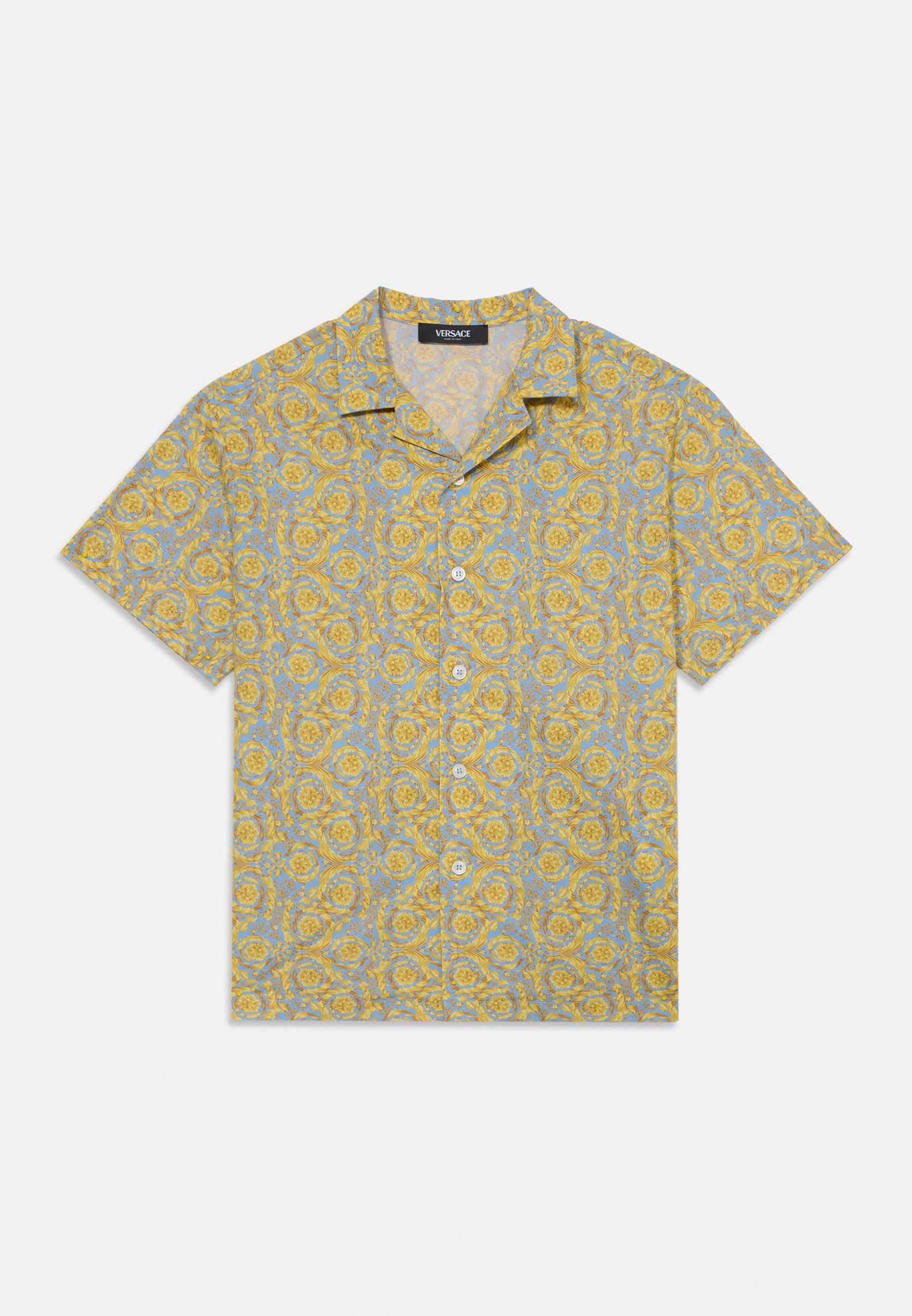 Versace INFORMAL BAROCCO ALLOVER KINDER UNISEX - Shirt - poederblauw/goudkleurig