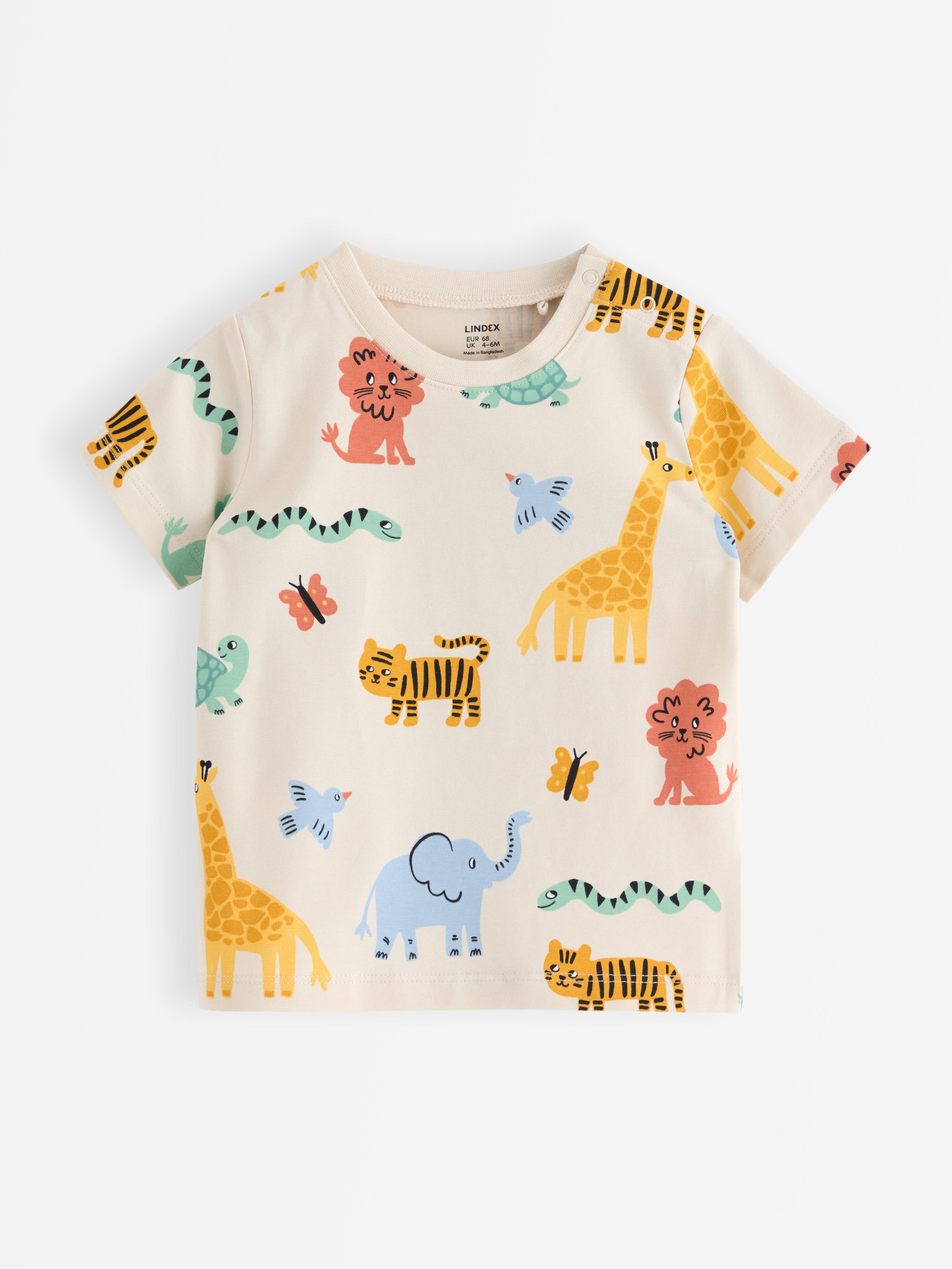 Camiseta beige claro