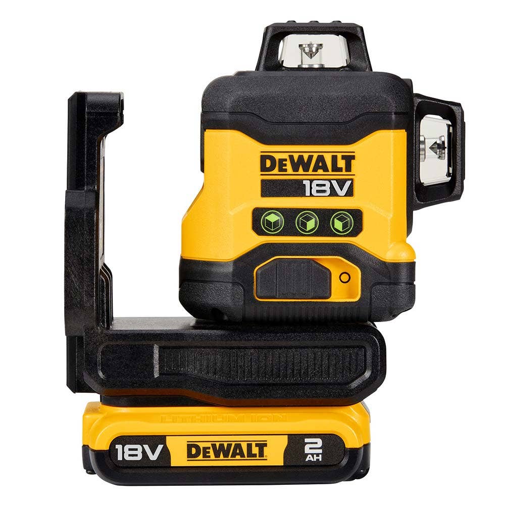 Kit de laser multilinhas DEWALT 18V XR Compact 3 x 360 graus, verde DCLE34031D1-XE