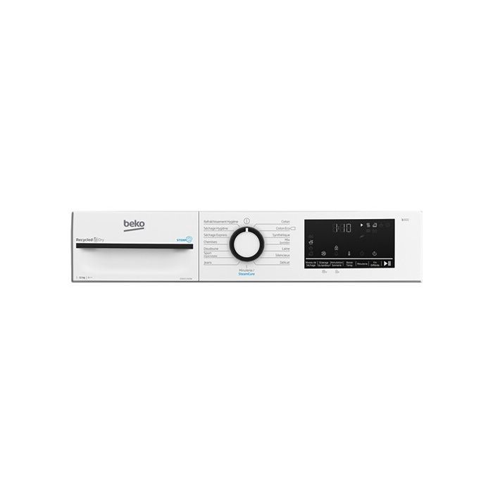 Secadora - BEKO - D3H211393W - 11 kg - Bomba de calor - Tambor de acero inoxidable Aquawave
