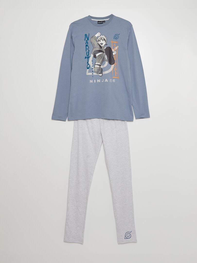 Naruto lange pyjama - 2-delig - blauw