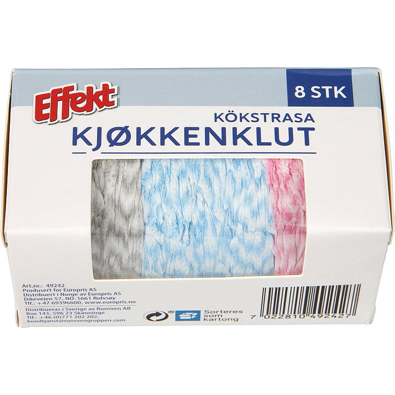 Effect-keittiöpyyhkeet 8 kpl
