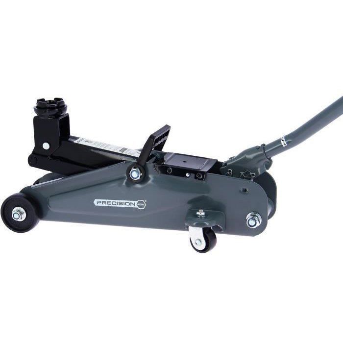 Gato hidráulico rodante de 1,5 T - ACERO DE PRECISIÓN - Rango de elevación de 135 mm a 330 mm