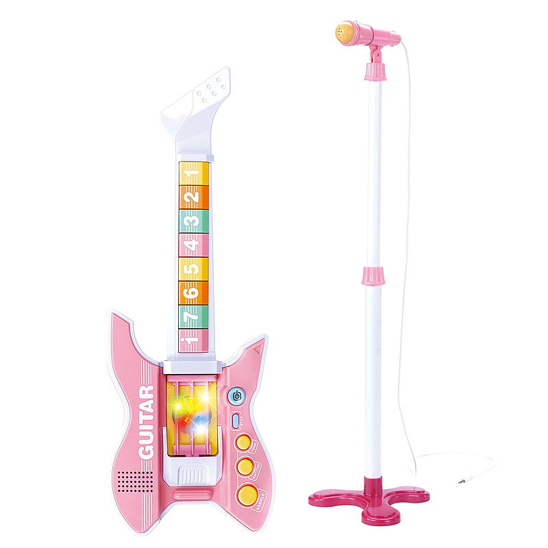 FunToys elektrisk guitar med mikrofon