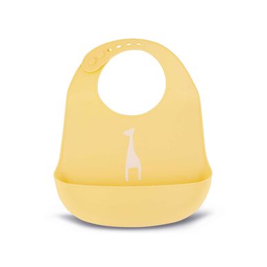 Baby Wells silikoninen ruokalappu, keltainen, 1 kpl.