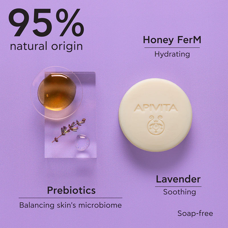 Apivita Cleansing Solid Foamy Cleanser je hydratačné čistiace tuhé mydlo.