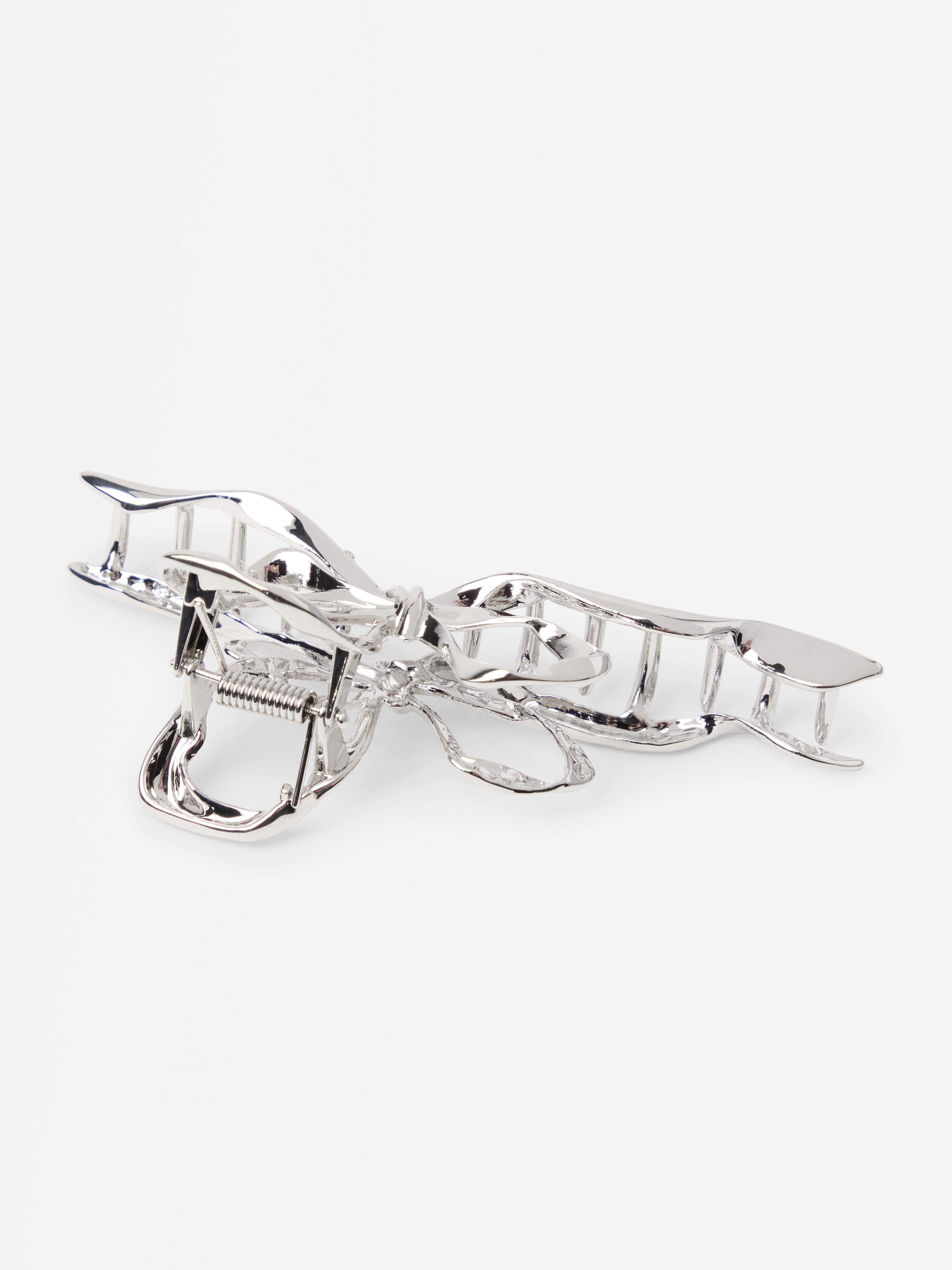 Hårklämma i metall Silver