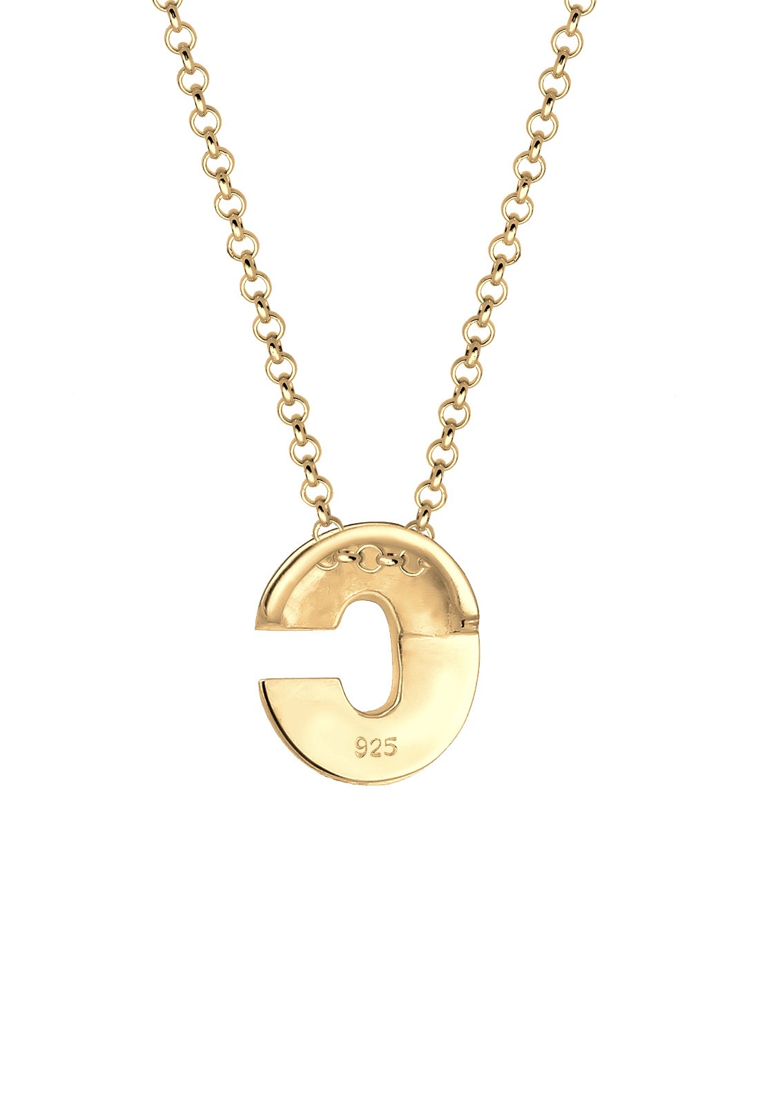 Elli Femme Pendentif Lettre C Initiale - (925/1000) Argent