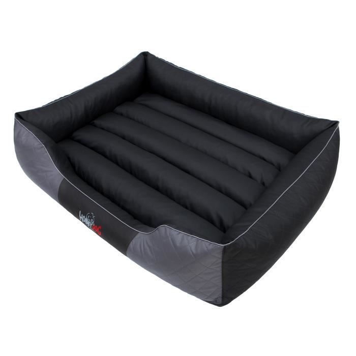 L PREMIUM hondenmand – zwart-grijs