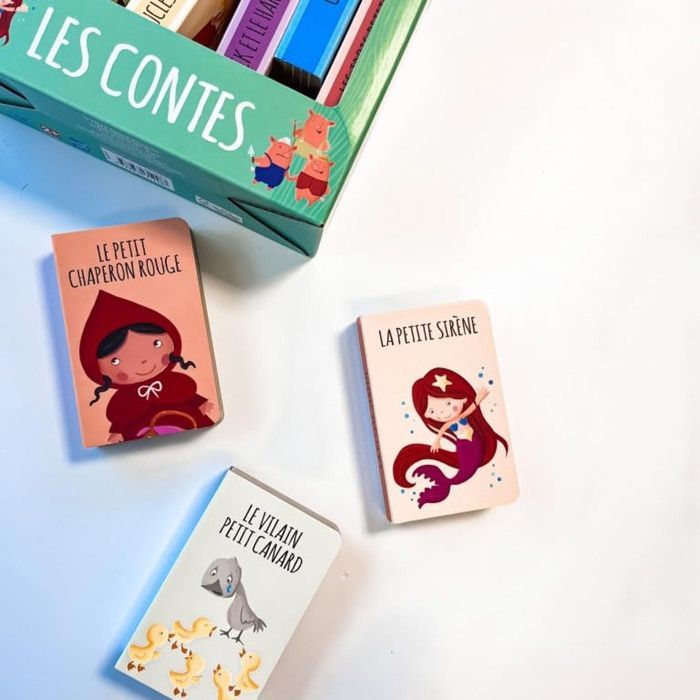 Sassi Junior | Set of 8 books - My Little Library: Fairy Tales - Multicolored - 22 x 18 cm