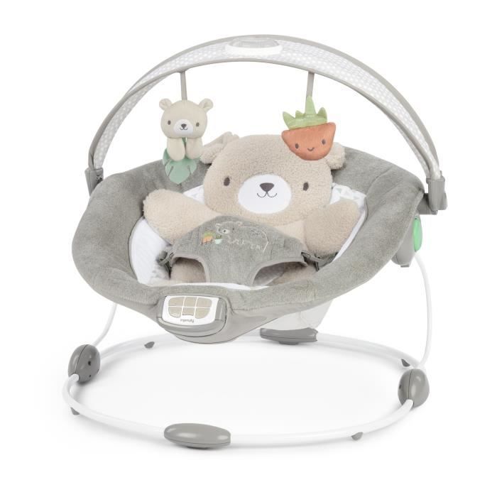 Sdraietta INGENUITY Baby Comfort Little Bear, arco attività luminoso, cuscino riduttore rimovibile, regalo per neonati