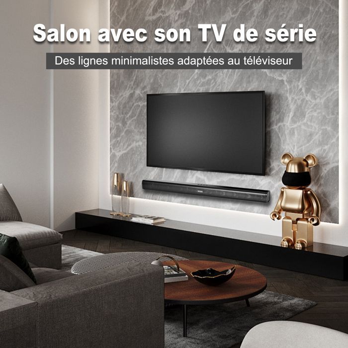 DOCCMIK - 2.2-kanaals scheidbare 2-in-1 soundbar - Bluetooth - Subwoofer - 150W - L782mm
