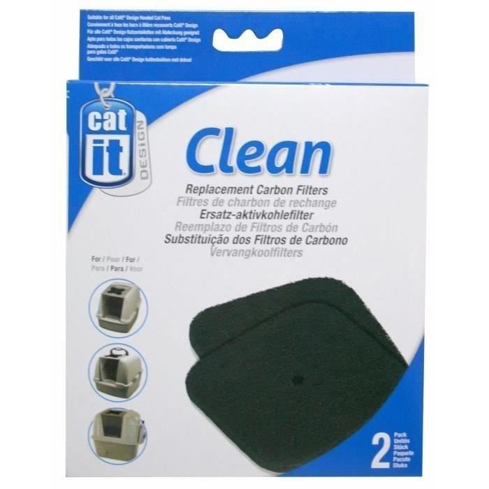 Navulverpakking met 2 koolstoffilters voor de toiletpot