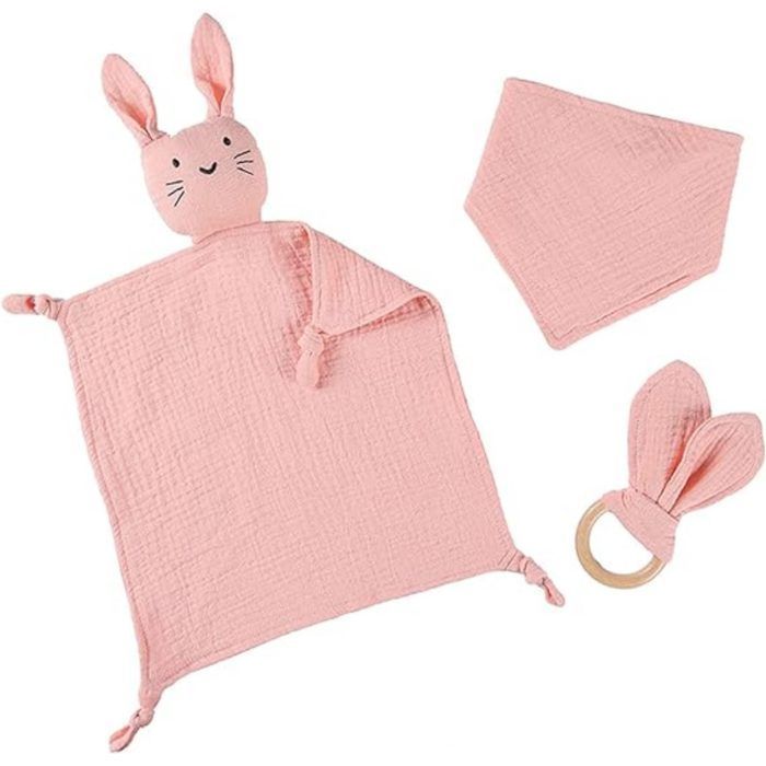 Coffret cadeau nouveau-né pour la naissance avec doudou, hochet bébé