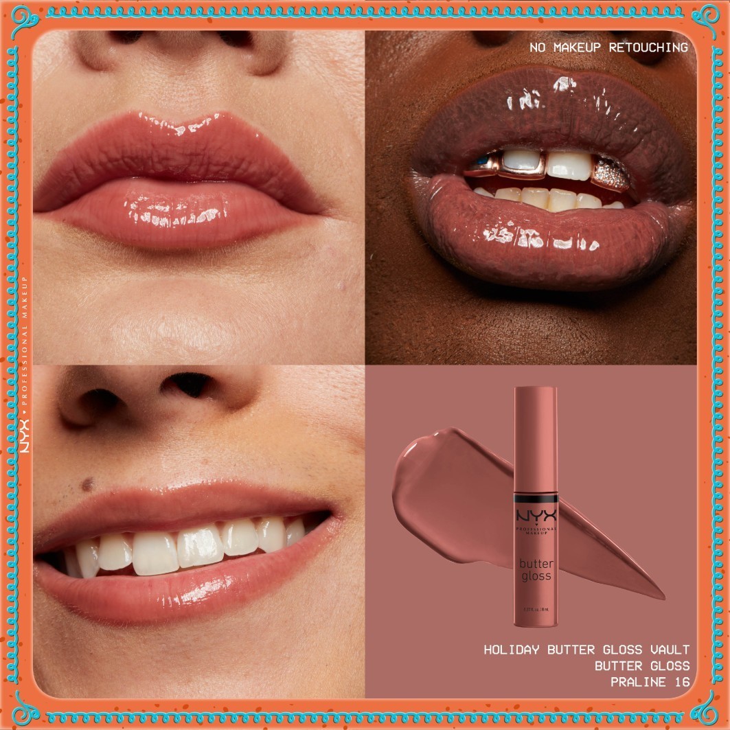 NYX Professional Makeup set za ličenje ustnic Epic Butter Gloss Vault - 1 kos