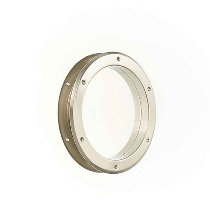 Rond, mat vernikkeld metalen patrijspoortje Ø26cm