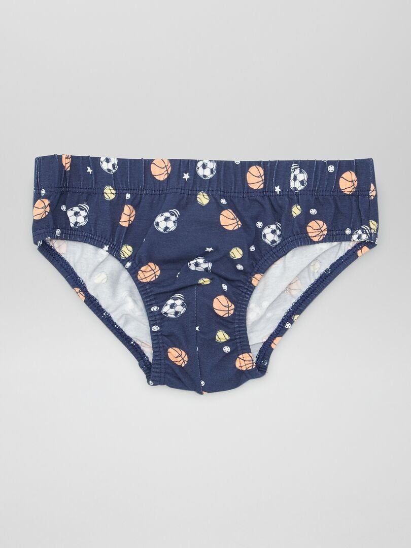 Conjunto de 7 calzoncillos estampados - AZUL