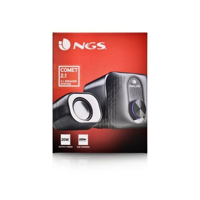 Mini Enceinte Stéréo - NGS - COMET 2.1 - 20W - USB - 3,5 mm