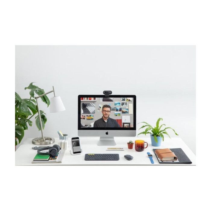Webcam - LOGITECH - C505e - HD - Black - HD Camera