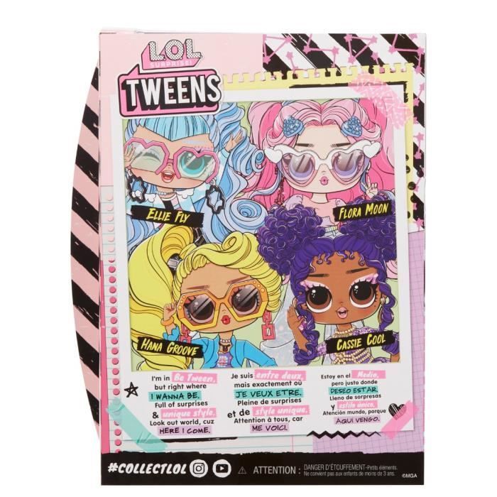 LOL Surprise Tweens - 24cm Articulated Fashion Doll - Flora Moon - 2 Outfits and Several Accessories - Ages 4+