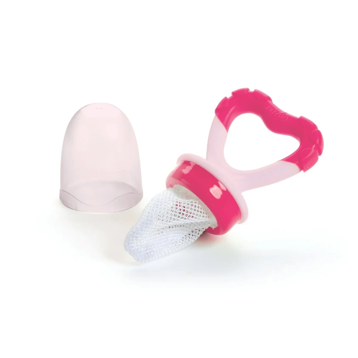 NUVITA Nuvita Flavorillo Yum & Gum Fruchtsauger und Zahnfleischmassagegerät Rosa ab 6 Monaten