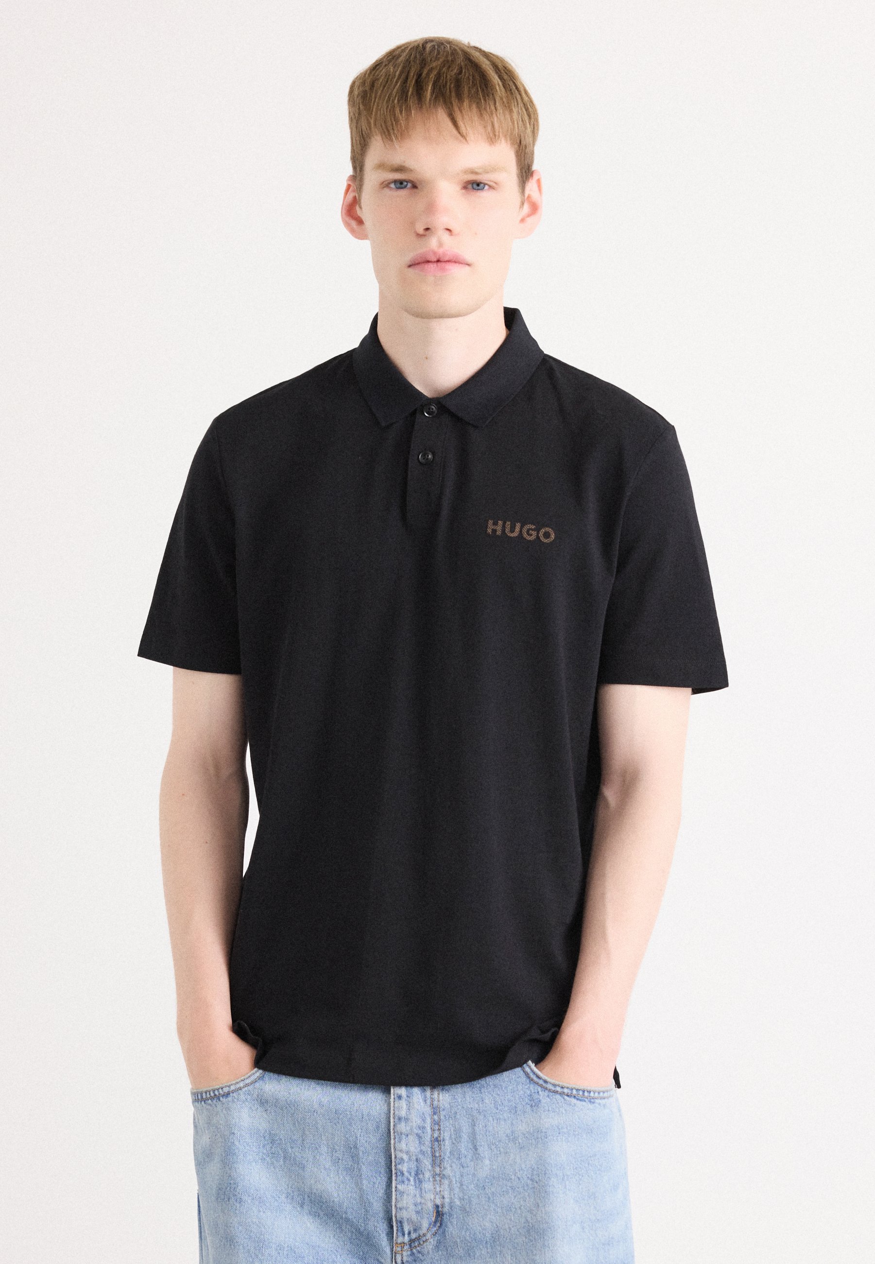 HUGO DIRLMERE - Poloshirt - zwart