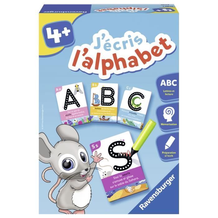 Ik schrijf het alfabet - Educatief spel - Schrijfvoorbereiding - Ravensburger - Vanaf 4 jaar