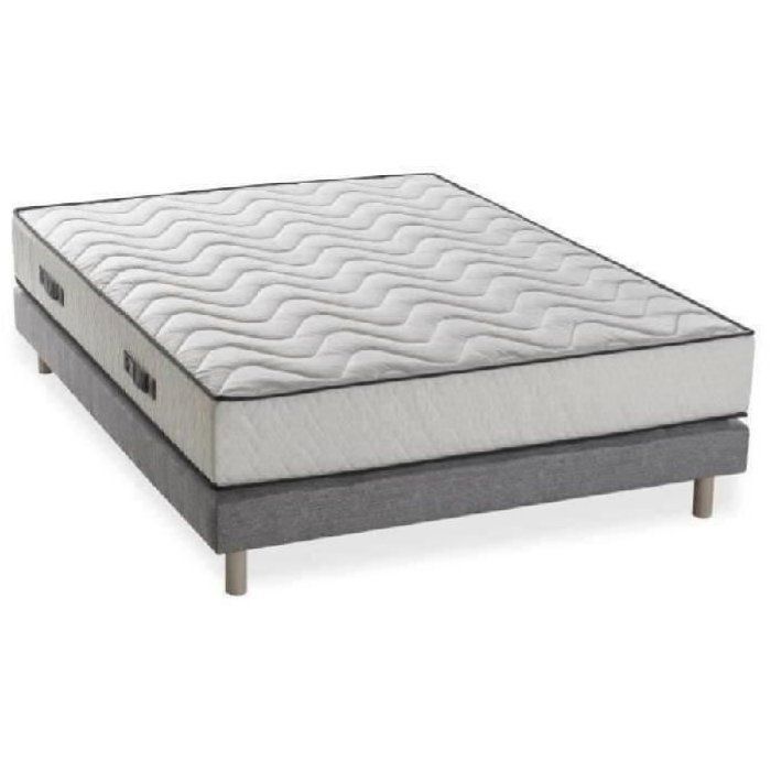 Matras en bedbodemset 140x190 cm - Schuim - 25 cm - DEKO DREAM HOTEL Seasons