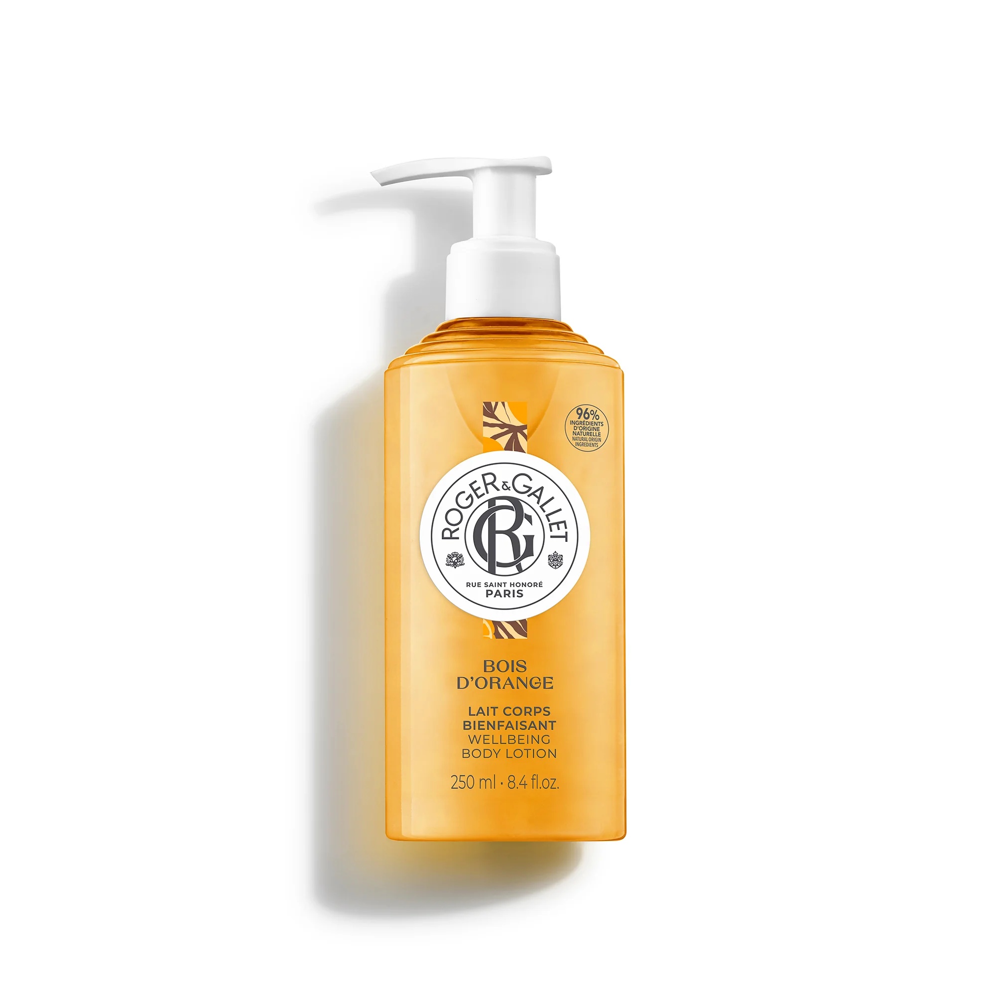 ROGER & GALLET R&G Bois D'Orange Lait Corps 250 ml crème hydratante parfumée pour le corps