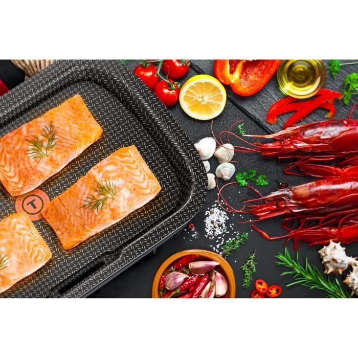 Tefal Plancha Des Saveurs, Plancha électrique, 2400 W, 6 à 8 personnes CB657001